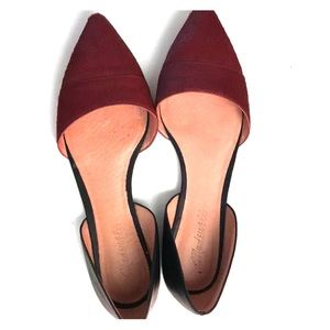 Madewell pony hair pointed flats